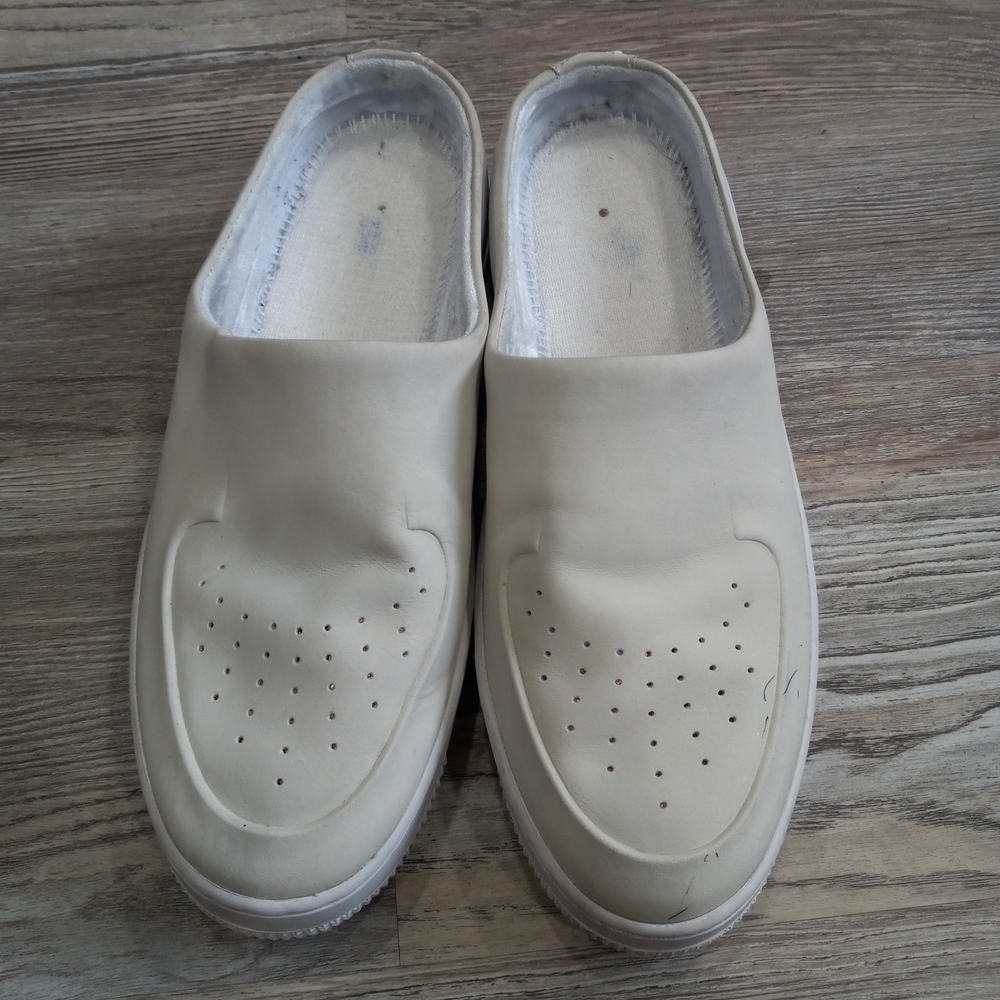 Nike Air Force 1 Lover XX Off White Slip-On Woman Size 10 (Missing Insoles)